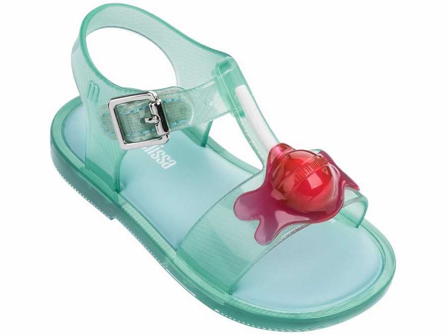 Sandalias Mini Melissa Mar Lollypop Contrast Bebe - Verde Menta - Argentina CRB-316287